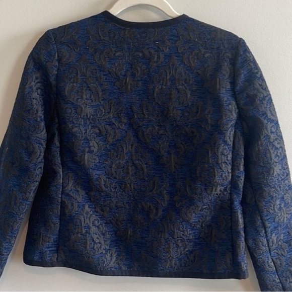 Old Navy Open Front Jacquard Print Navy Black Blazer NWT
Sz Small - Picture 7 of 9